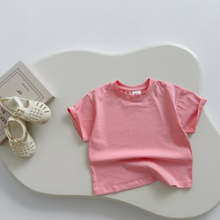 Áo Thun Cộc Tay Bé Trai Bé Gái Fbaby Vải Mùa Hè Cotton Co Giãn 4 Chiều Form Áo Phông Unisex  Basic Mềm Mại Cho Bé