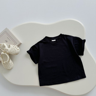 Áo Thun Cộc Tay Bé Trai Bé Gái Fbaby Vải Mùa Hè Cotton Co Giãn 4 Chiều Form Áo Phông Unisex  Basic Mềm Mại Cho Bé