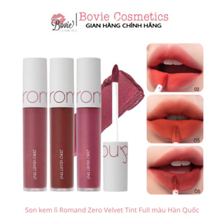 Son kem lì Romand Zero Velvet Tint Full màu Hàn Quốc 26 27 28 29 30