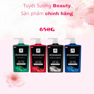 [Mã COSBAUMAR4 giảm 6% đơn 99K] SỮA TẮM ROMANO Hương Nước Hoa Sạch Sảng Khoái 650gr