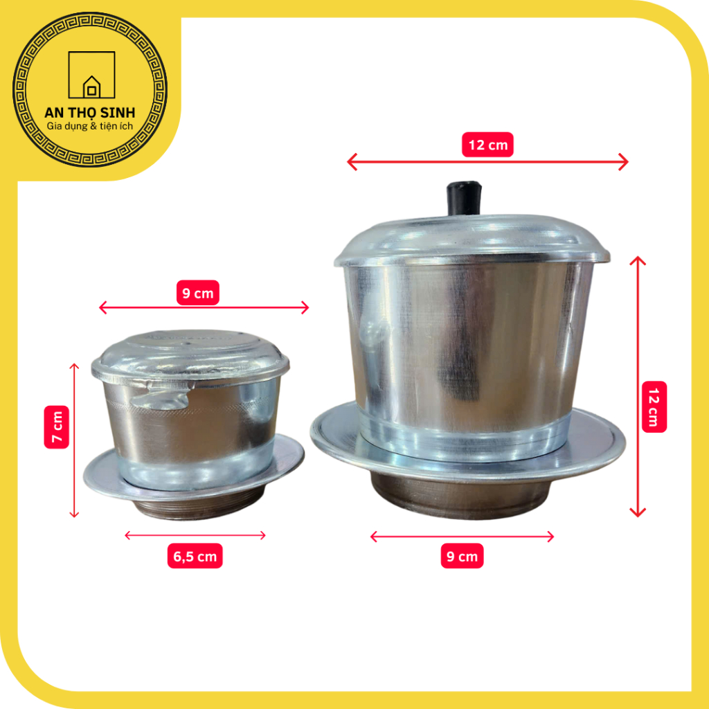 [Một cái] Phin pha cà phê nhôm truyền thống – Pha ngon hơn phin inox!