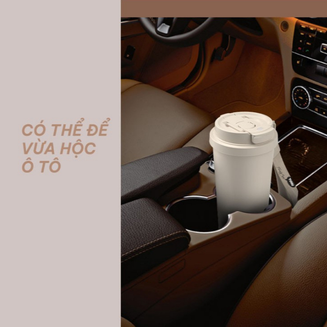 Ly giữ nhiệt khắc tên COFFEE 530ml, ly giữ nhiệt inox 316 kiểu dáng hiện đại có dây xách - TUHUHOUSE | BigBuy360 - bigbuy360.vn