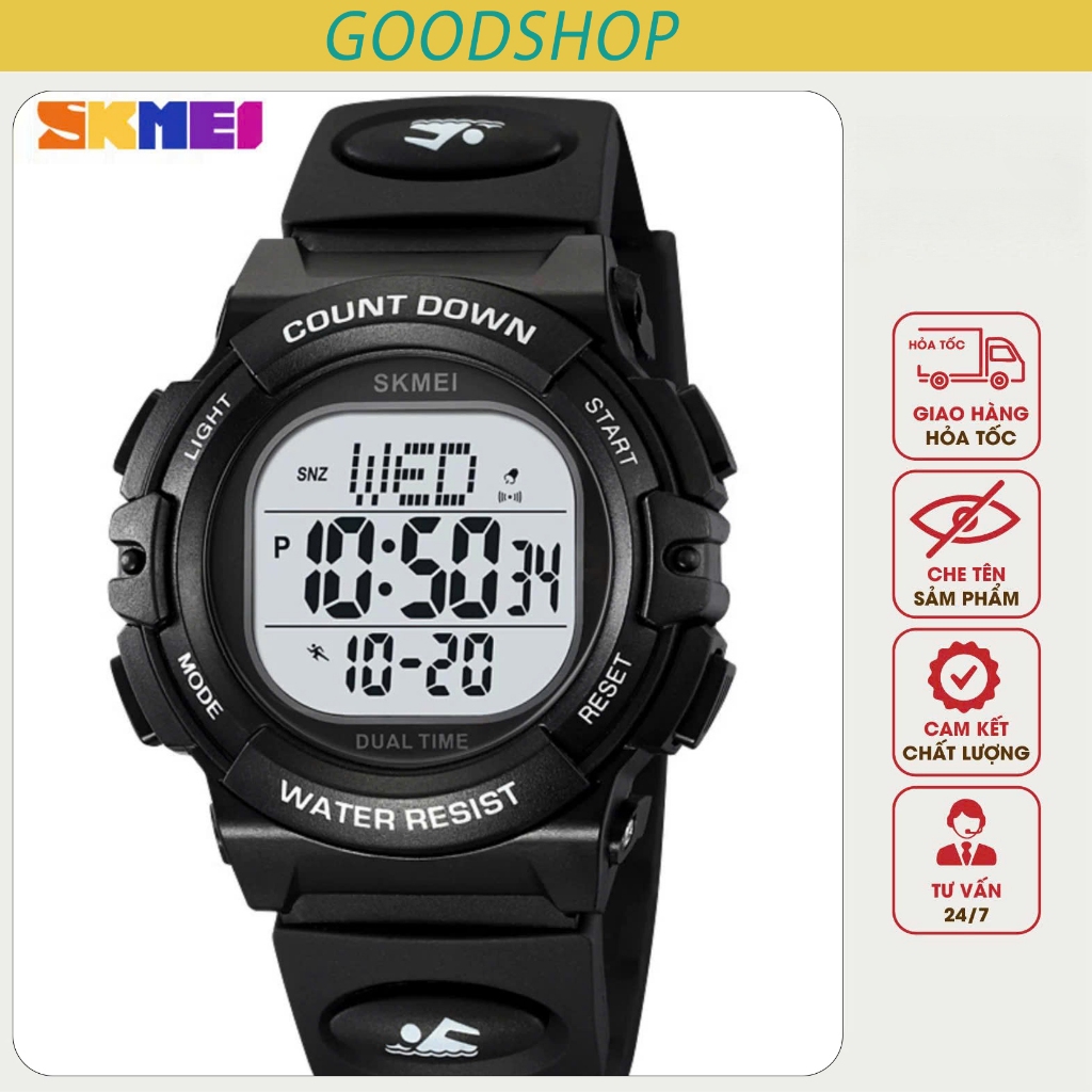 Đồng Hồ đeo tay thể Thao Trẻ Em điện tử Skmei 2164 Dây Cao Su cho bé trai