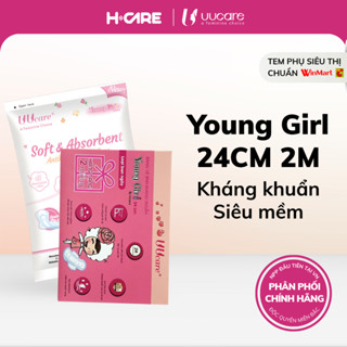 Băng vệ sinh UUcare Kháng khuẩn Young Girl Singapore - gói 02 miếng dùng thử chuẩn siêu thị