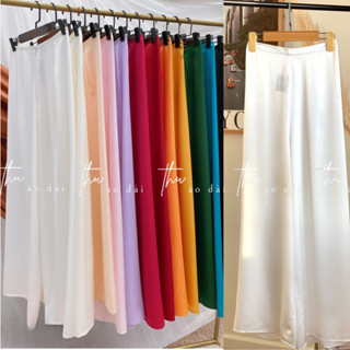 Quần áo dài nữ truyền thống, chất phi bóng mềm mịn, khóa trước chun sau, dễ mặc, may sẵn giá rẻ đẹp