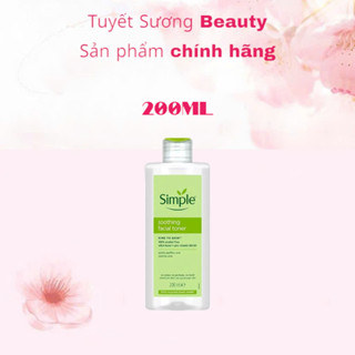Nước Hoa Hồng Soothing Facial Toner Simple cân bằng ẩm cho da 200ml