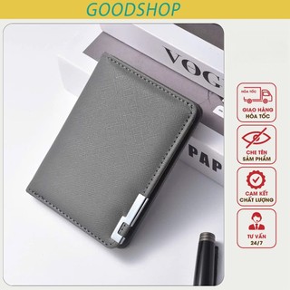 Ví da nam mini gập đôi nhỏ gọn Deabolar D317 thời trang dáng đứng chuyên đựng thẻ