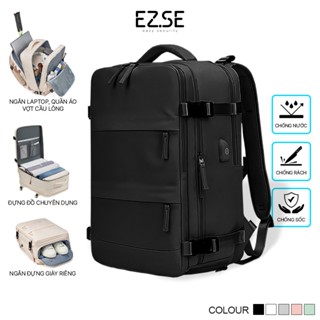 Balo đựng laptop chống nước chống sốc cao cấp EAZY BLA07 , Balo du lịch nữ nam có ngăn đựng giày , Balo cầu lông