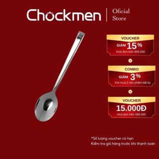 Thìa CHOCKMEN Inox 18/10 Cao Cấp Muỗng Canh Muôi Ăn Phở Thìa Ăn Cơm Bộ Thìa Dĩa Bàn Ăn Sang Trọng