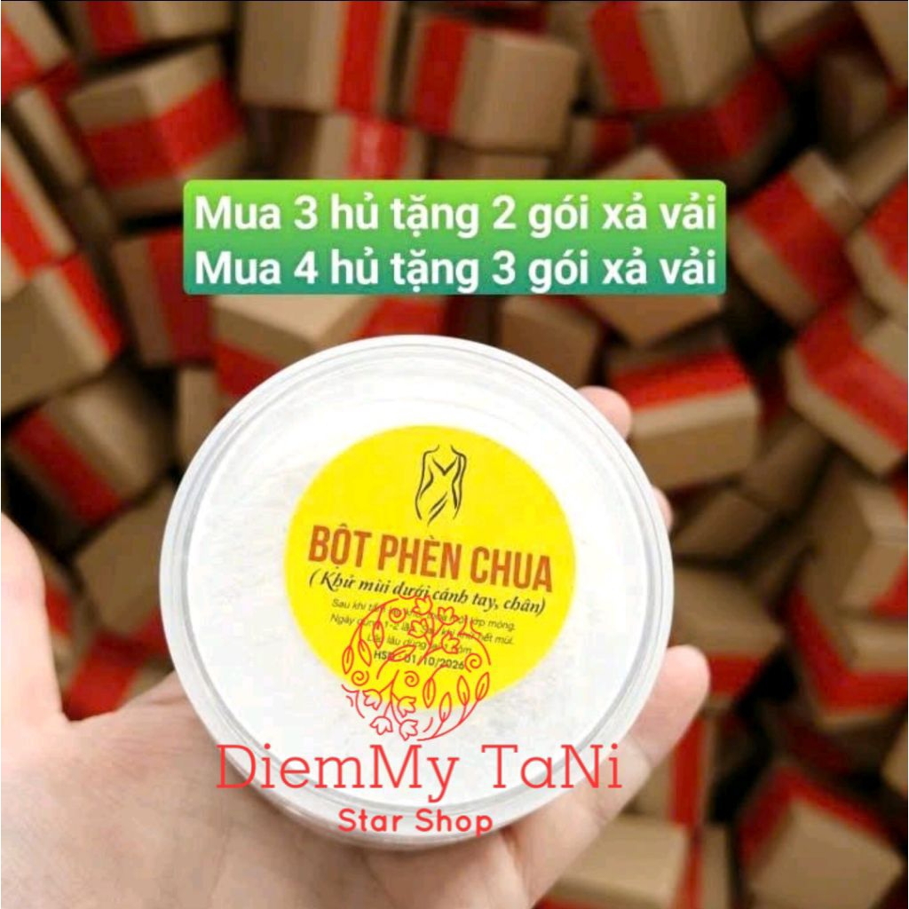 Bột phèn chua chưng cất 100gr(có che tên sp)