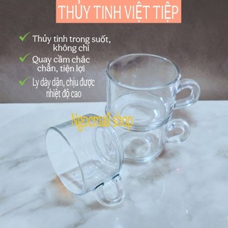  Hộp 6 ly quay thủy tinh Việt Tiệp 185ml ly nước lọc ly uống trà đá ly cafe nóng 