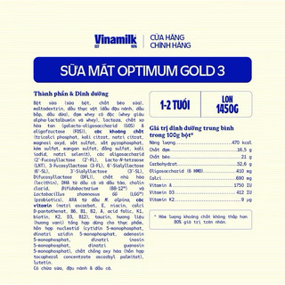 Sữa bột Optimum gold 3 1.45kg