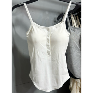 Áo Hai Dây Croptop Cổ Vuông Đính Nút (ảnh & video thật ở cuối)