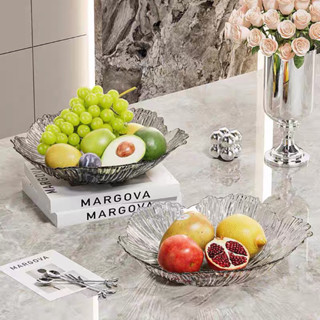 Đĩa Nhựa Trong Suốt Bông Hoa Tinh Tế HERO, Khay Đựng Hoa Quả, Khay Đựng Mứt Tết Sang Trọng