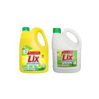  Nước rửa chén Lix hương chanh trà xanh 1.4Kg thơm dịu sạch bóng vết dầu mỡ 