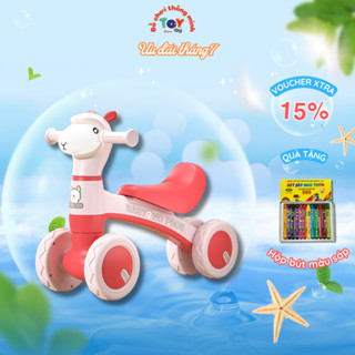  Xe chòi chân 4 bánh con cừu xe cân bằng có đèn và nhạc cho trẻ từ 1 tuổi Kidstoy 