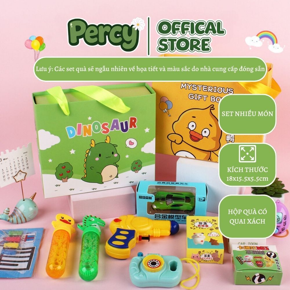 Set quà cuối  kì cho bé, hộp quà tặng bé - hộp háo hức - set quà tặng tết đầu xuân cho bé