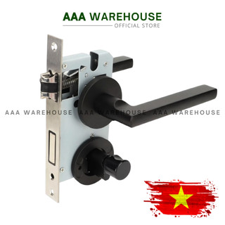   Phân thể đen T52   Ship Nhanh  Khoá thông phòng tay gạt Bằng Thép Không Gỉ ĐEN Có Chìa Khóa 