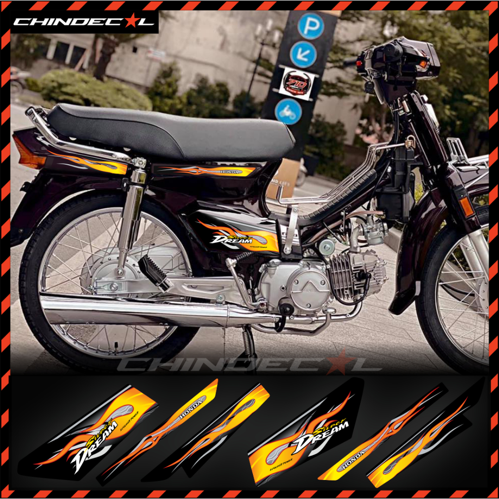 Tem Dream lửa cực cháy phong cách | Chống nước chống bay màu | 710723