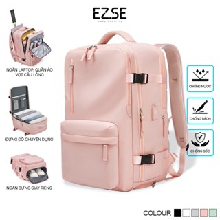 Balo du lịch chống nước đựng laptop chống sốc cao cấp EAZY BLA08 có ngăn đựng giày , Balo đựng quần áo vợt cầu lông