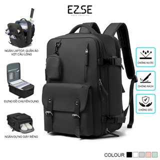 Balo du lịch chống nước cao cấp kích thước lớn EAZY BLA12 có ngăn đựng giày , Balo đựng quần áo vợt cầu lông