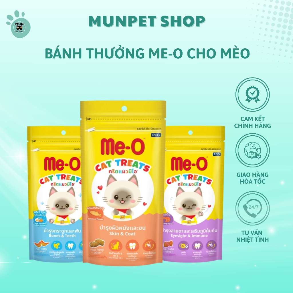 Bánh thưởng cho mèo me-o 50g - Snack Me-o 50g - Mun Pet Shop
