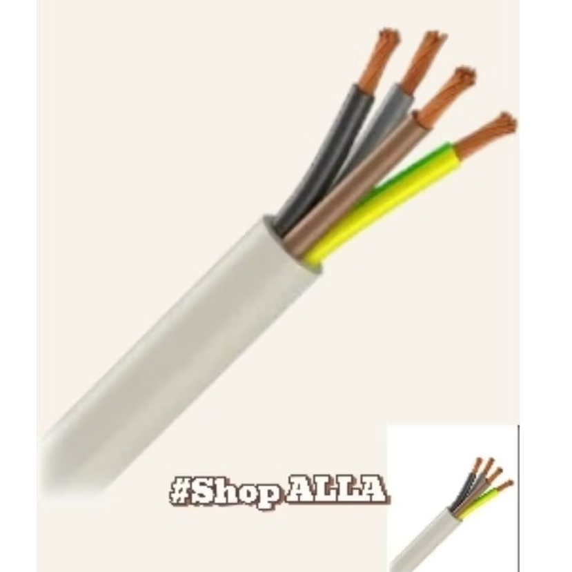 30met Dây điện 3 pha, dây mềm 4x6 VCTF 4x6 mm2 300V, 500V (ghi) Cadisun
