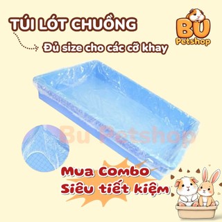  Túi lót chuồng có chun co giãn túi lót chuồng thỏ bọ chuột hamster chó mèo nhím sóc chim bò sát Bupetshop Bu Pet Shop 