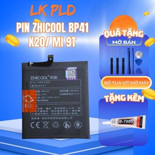 Pin Redmi K20/ Mi9T BP41 hãng Zhicool, Tặng kèm bộ tua vít mở máy, Bảo hành 3 tháng