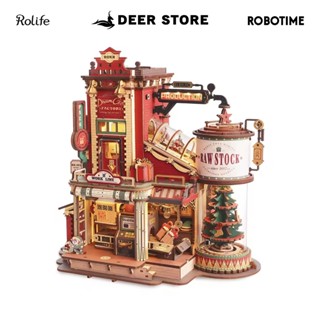 Hộp Nhạc Robotime ROKR Dream Gift Factory EAB01 – Mô Hình Nhà Máy Quà Tặng Tự Lắp Ráp Bằng Gỗ