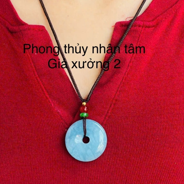 Combo vòng tay và mặt dây aqua marine sdep