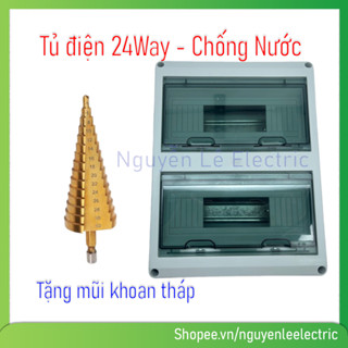 Hộp Tủ Điện Chống Nước 24 WAY IP65 Nhựa ABS Cao Cấp, Chống Va Đập, Chịu Thời Tiết Khắc Nghiệt chuyên dùng cho solar