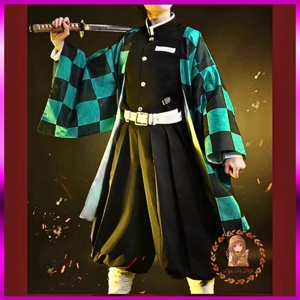 [order] Trang phục Tanjiro Kamado đồ cosplay Kimetsu no Yaiba