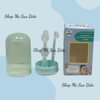 Set bàn chải và rơ lưỡi silicon cho bé