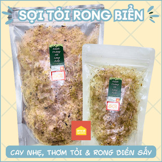 BÁNH TRÁNG SỢI TỎI RONG BIỂN - Cay rất nhẹ, thơm tỏi, nhiều rong biển - Ăn Vặt Ngon Lắc Lư