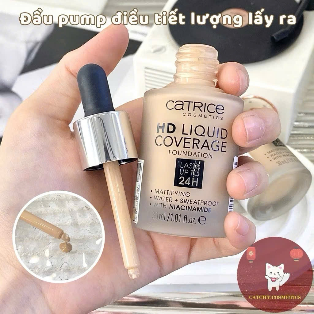 [CATRICE] Kem Nền CATRICE Dạng Lỏng Kiềm Dầu HD Liquid Coverage Foundation