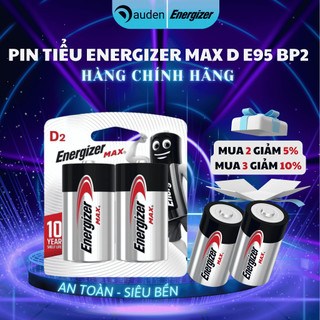 PIN TIỂU ENERGIZER Max D E95 BP2 Vỉ 2 viên siêu bền pin dùng cho thiết bị gia đình - Hàng chính hãng