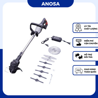 Máy cắt cỏ dùng pin cầm tay Hitachi 199v, máy phát cỏ tặng 8 lưỡi cắt Bộ dụng cụ làm vườn