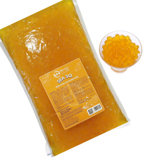  SEA 3Q - Trân châu HOÀNG KIM  màu vàng  3Q Minh Hạnh Food - bịch 2kg  trân châu giòn  