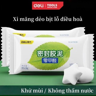  Keo xi măng trắng Deli 0 formaldehyde bít lỗ tường,ống nước.Xi măng dẻo bịt lỗ điều hòa 