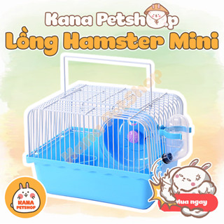  Lồng hamster mini full 🐹FREESHIP🐹 Chuồng Hamster Mnin Full Phụ Kiện Wheel Chạy Chén Ăn Bình Nước 