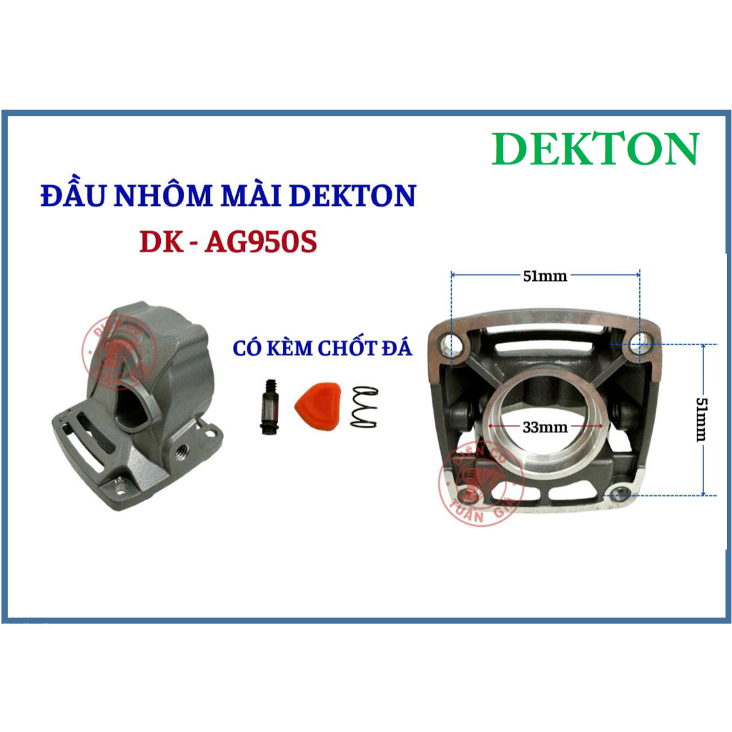 DEKTON 950S - ĐẦU NHÔM MÁY MÀI DEKTON MÃ AG950S.bak