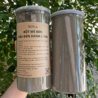  500gr Bột Mè Đen và Đậu Đen Xanh Lòng nhà làm - Tốt cho sức khỏe  Bổ gan thận và đen tóc Mẹ Đậu MDNuts 