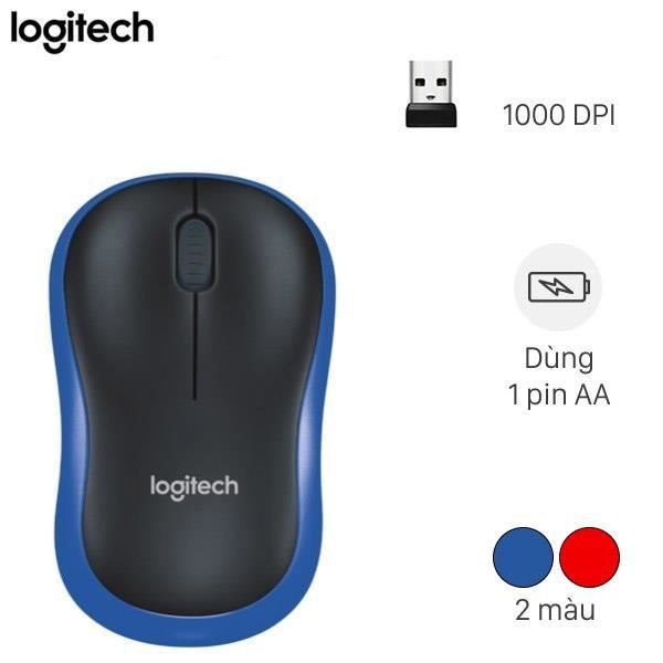 [SHIP HỎA TỐC] Chuột Không dây Logitech M185 Chính Hãng Bảo Hành 12 Tháng