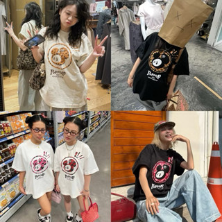  Áo Thun Poppop Mascot In Nổi Trước Và Sau Bốn Màu Đen   Xám  Trắng  Newtag bọc  