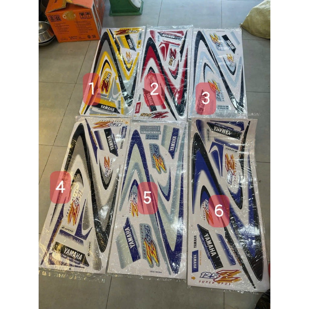 Tem Yaz đời thấp (Móc câu) xe bửng trắng - Yaz125