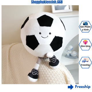 Gấu Bông Hình Quả Bóng Đá Size 35cm - Gấu Bông Bóng Chuyền , Bóng Rỗ Mềm Mịn Đáng Yêu Món Qùa Vô Cùng Ý Nghĩa