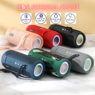  Loa Bluetooth Chính Hãng T&G 227 Thiết Kế Nhỏ Gọn,Thông Minh Loa Kép Có Hỗ Trợ Thẻ Nhớ FM,Có Đèn Led Đẹp Mắt 