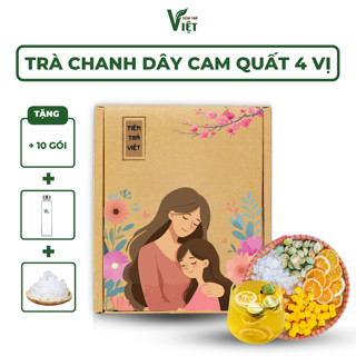 [30 gói tặng 10] Trà Chanh Dây Cam Quất 4 Vị Triệu Lộ Tư - Detox, đẹp da, thanh nhiệt -Tiệm Trà Việt