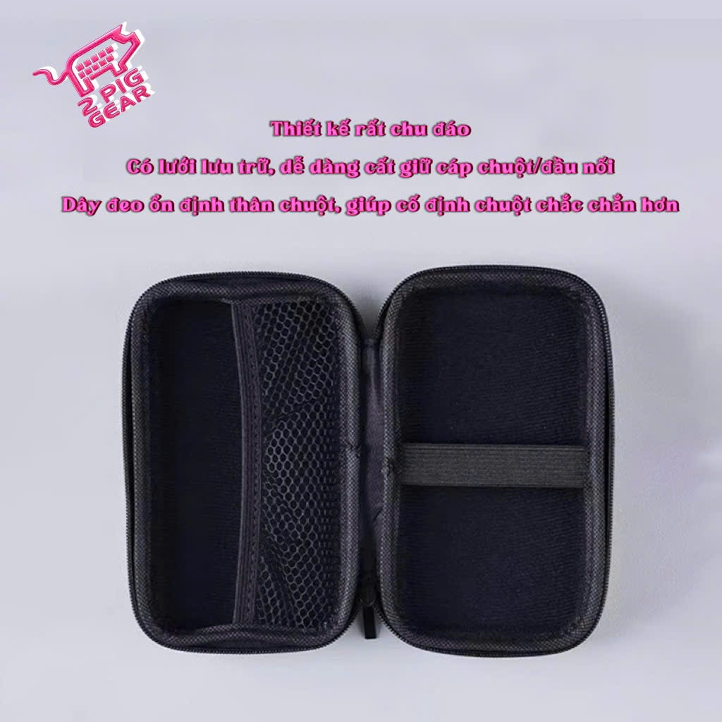 Logitech Hộp Đựng Chuột Đa Năng|Chống Sốc|Chống Nước|Bảo Vệ Tối Ưu|Tiện Lợi Chất Liệu Da PU Cao Cấp Màu Đen,Trắng,Hồng | BigBuy360 - bigbuy360.vn